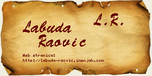 Labuda Raović vizit kartica